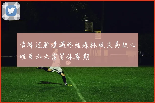 黄蜂连胜遭遇终结森林狼交易核心难度加大需等休赛期